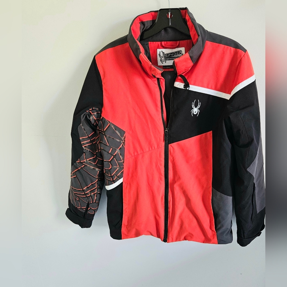 Spyder Challenge Kids Red and Black Ski Jacket